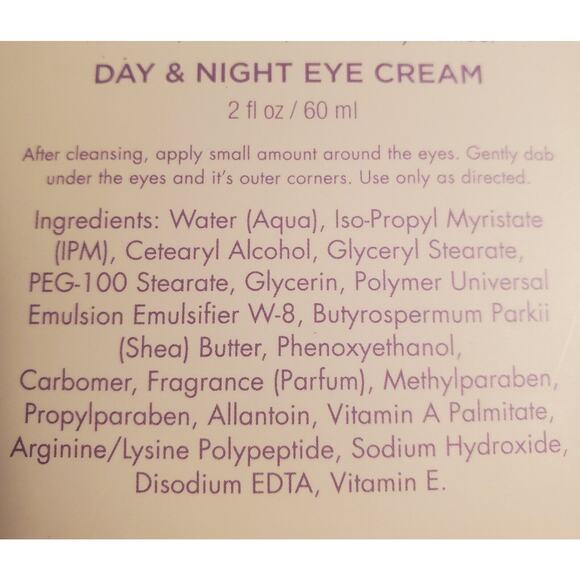 Renew Day & Night Skincare & Eye Cream Rose Collagen Retinol Peptides 2 Oz Each - Picture 4 of 5